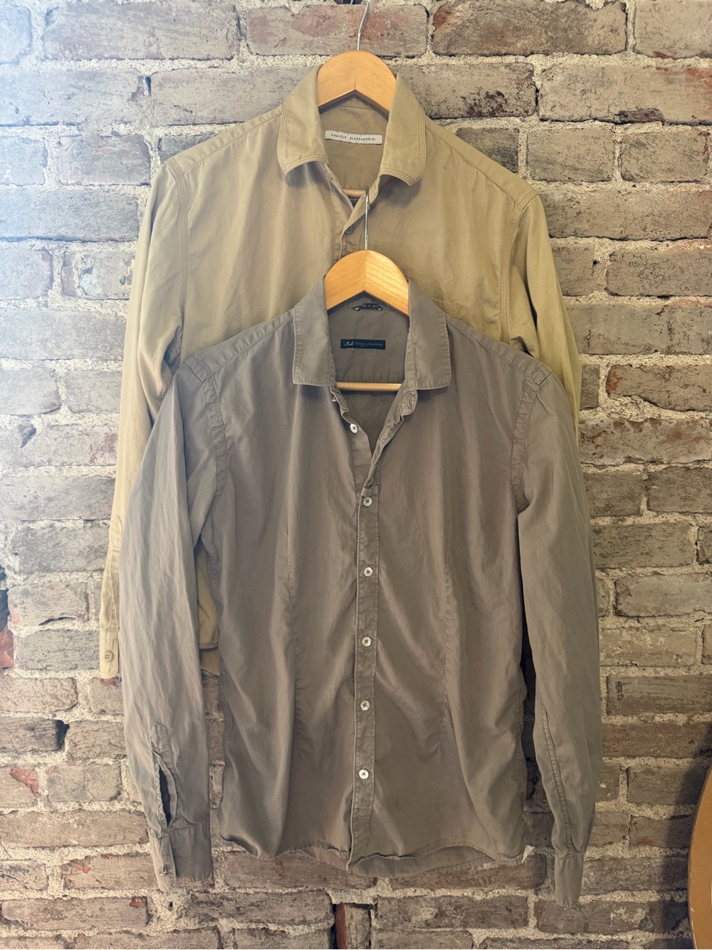 Daniele Alessandrini Casual Button-Up Shirt Duo